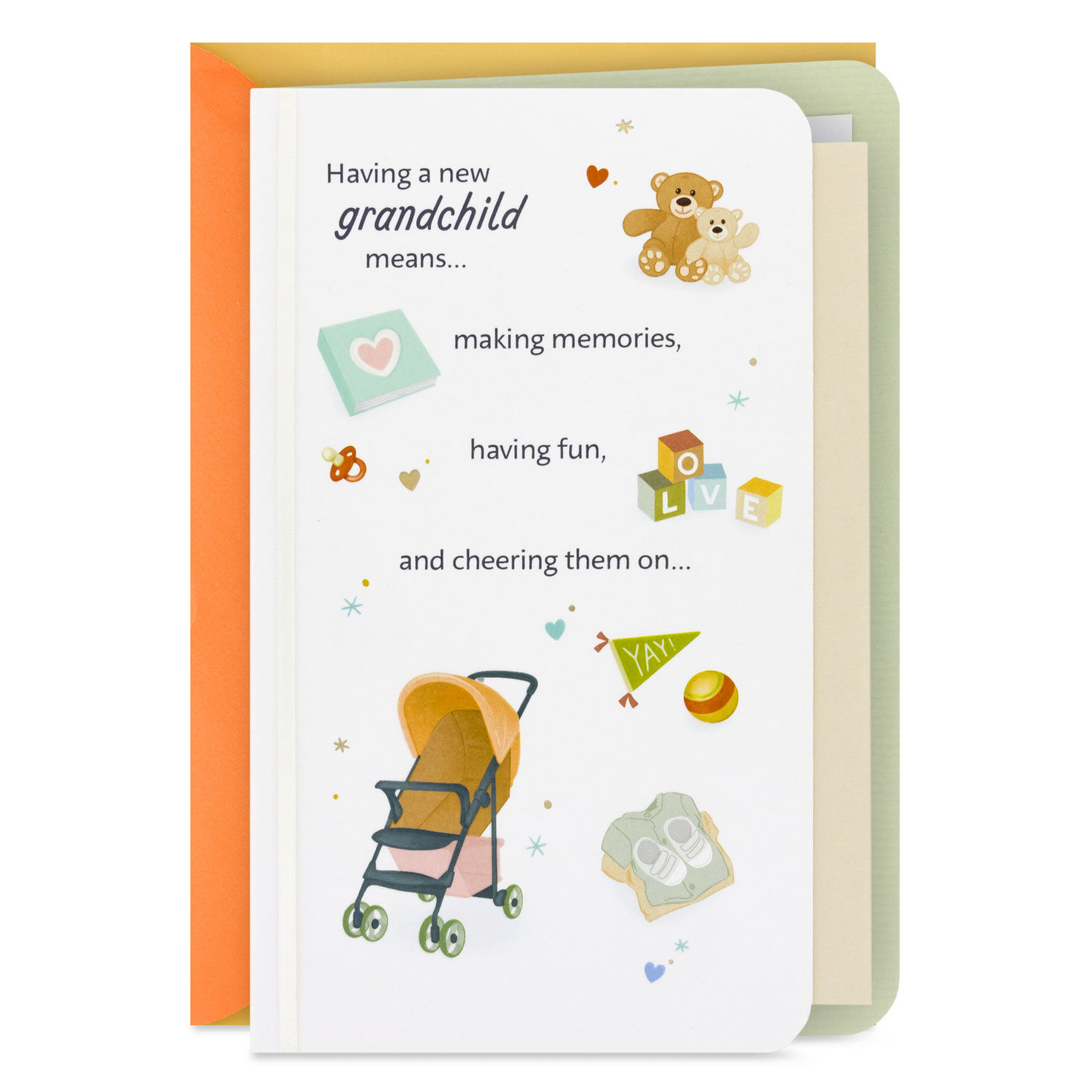 So Much Pride, Love and Joy New Baby Card for Grandparents