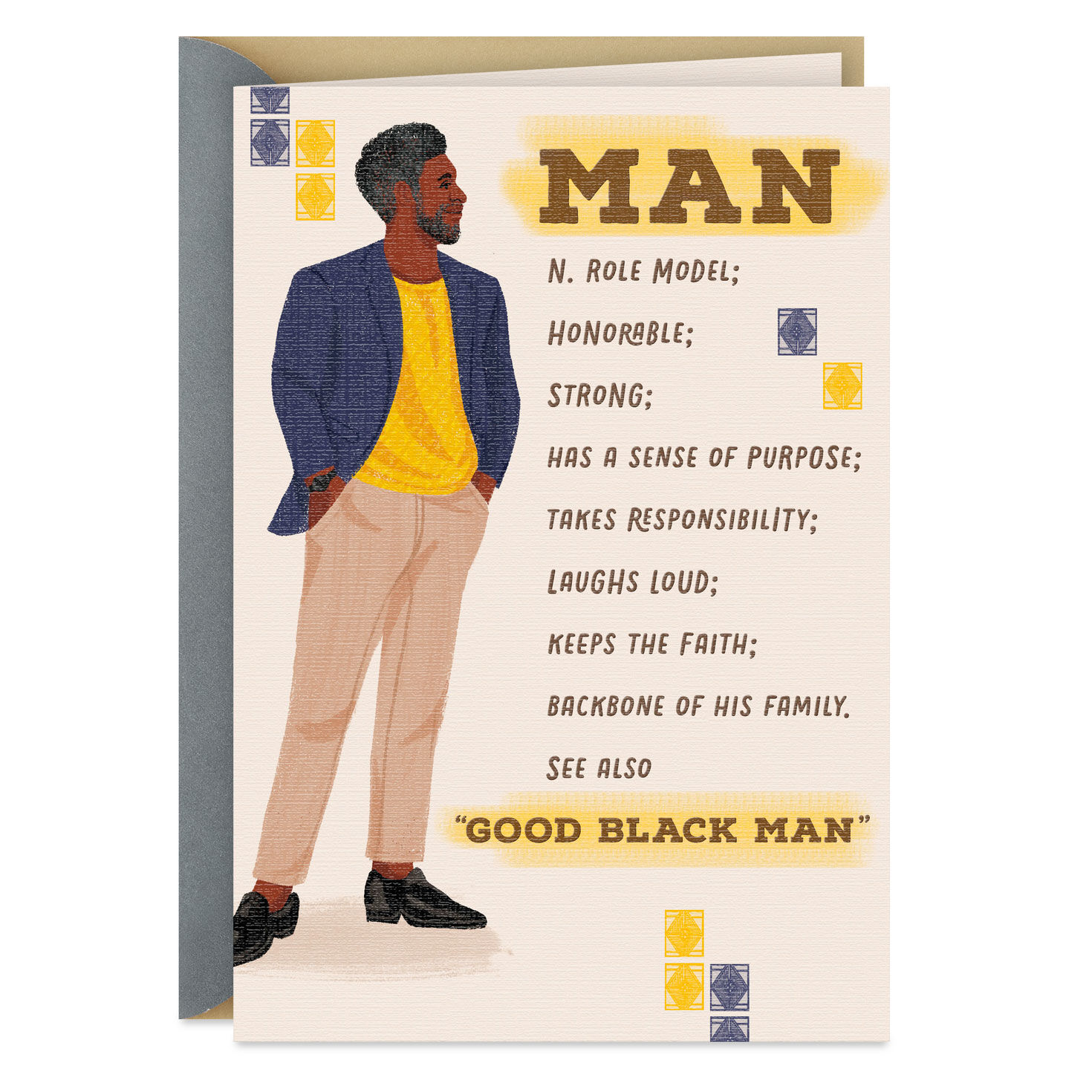 You're a Good Black Man Birthday Card for Him