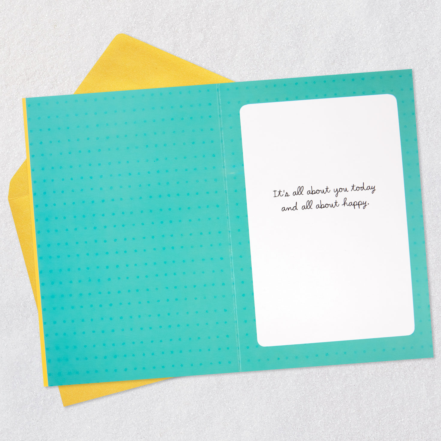 Colorful Candles Happy Birthday Card Open card with envelope image number 3