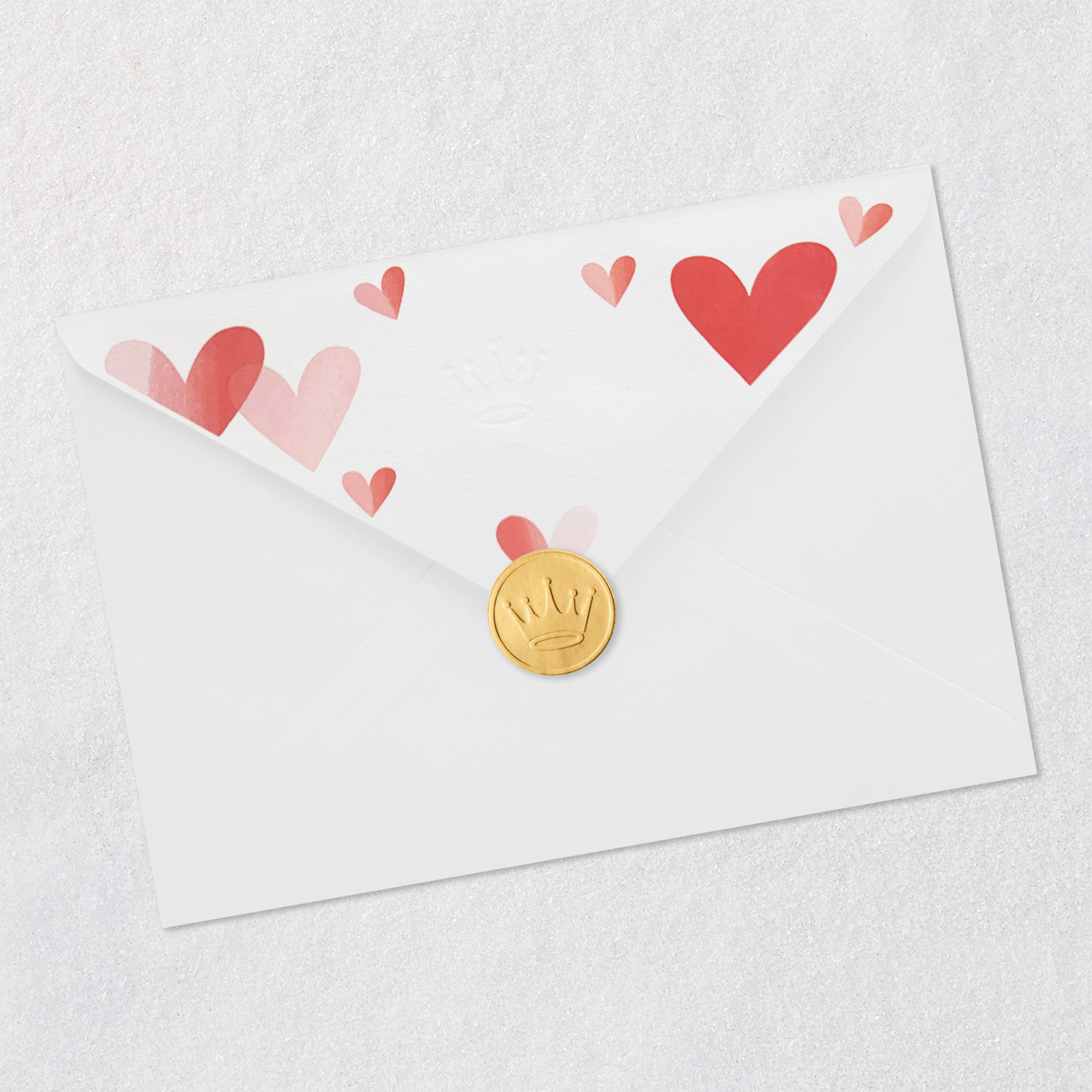 Kissing Dalmatian Dogs Valentine's Day Card Envelope Back with Seal image number 7