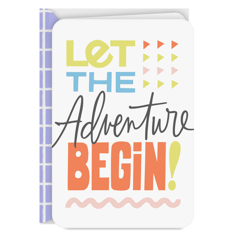 Let the Adventure Begin Congratulations Card
