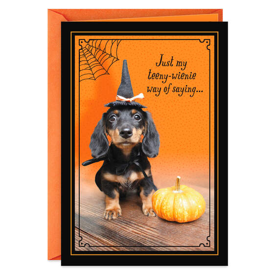 Teeny Wienie Happy Halloween Card