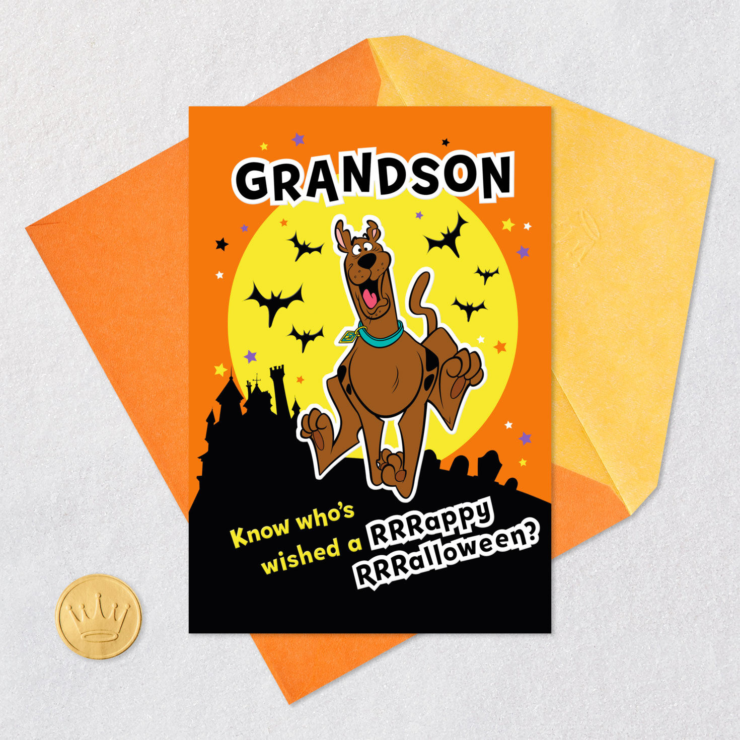 Scooby-Doo™ Rrrappy Rrralloween Halloween Card for Grandson for only USD 2.99 | Hallmark