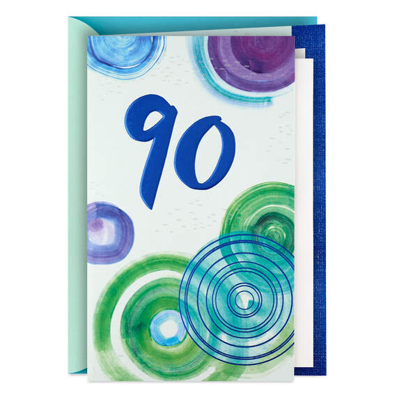 Life, Love and All the Joy 90th Birthday Card