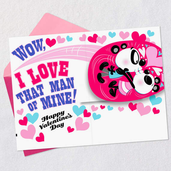 Love That Man of Mine Funny Pop-Up Valentine's Day Card for Husband, , large image number 5