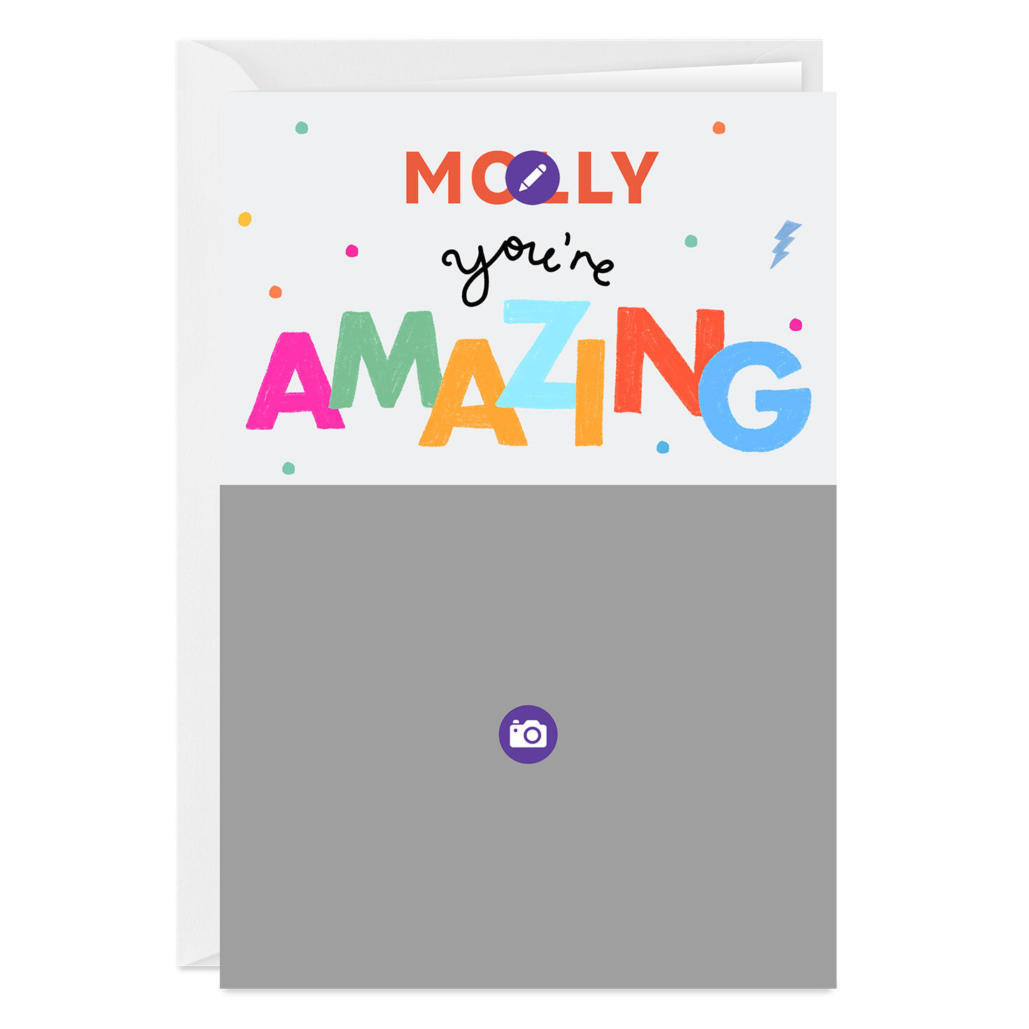 Personalized You're Amazing Photo Card  image number 3