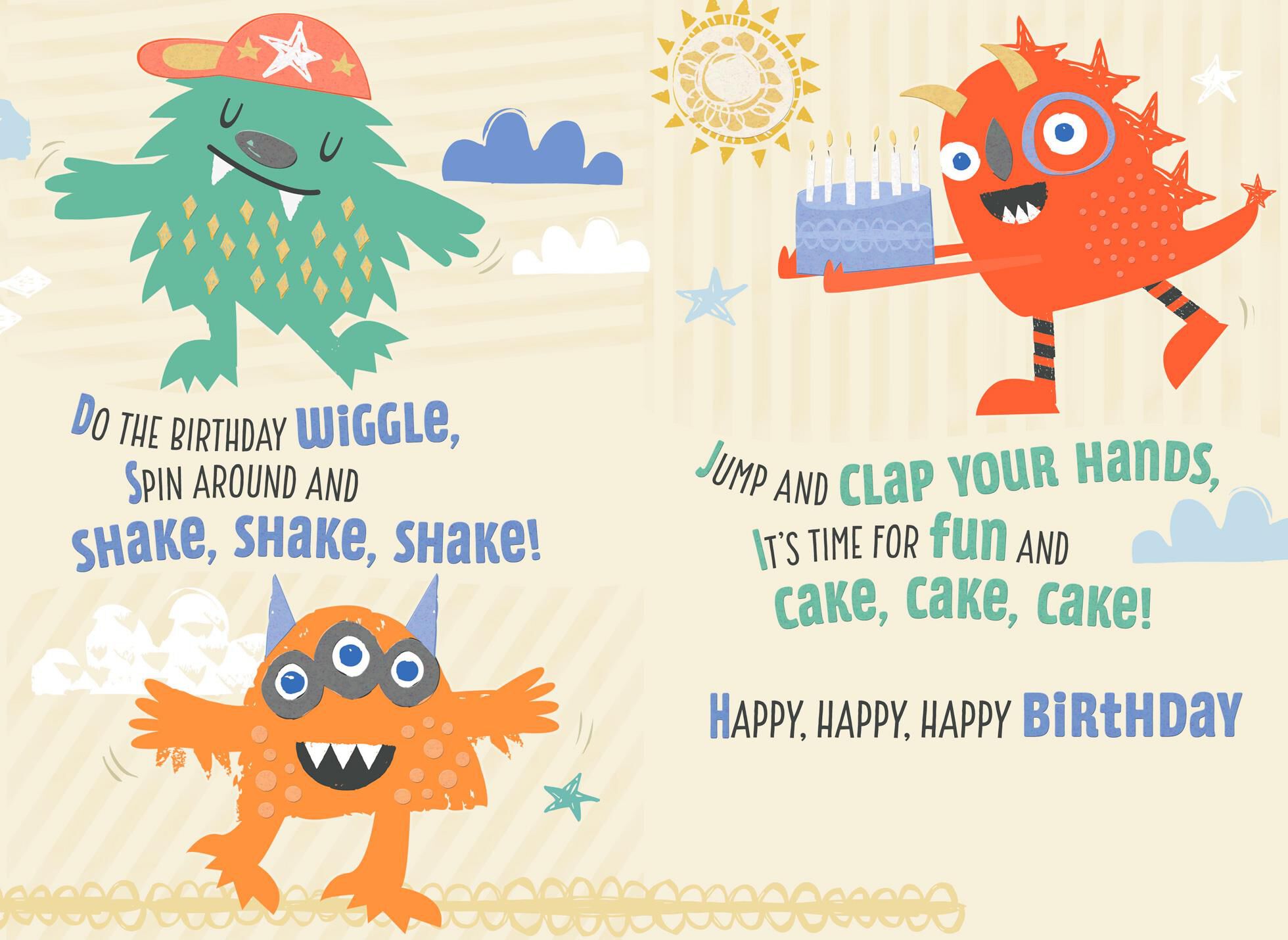 Cake Cake Cake Birthday Card