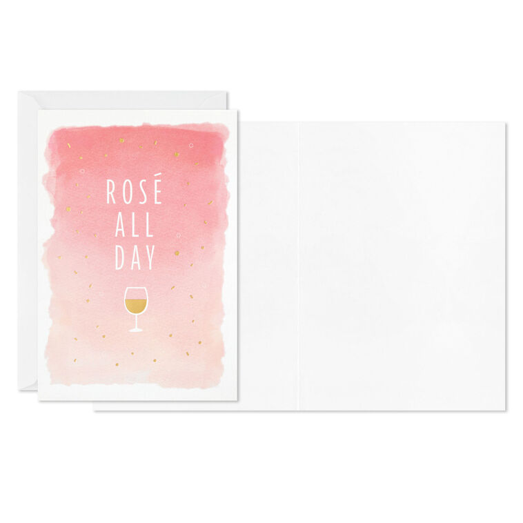 Pretty Pink Floral Assorted Boxed Blank Cards Card Front with Sentiment image number 4