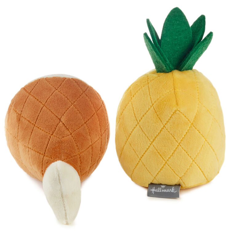 Better Together Ham and Pineapple Magnetic Plush Pair, 7", , large image number 4