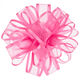 Fuchsia Sheer Ribbon Gift Bow, 4.6"