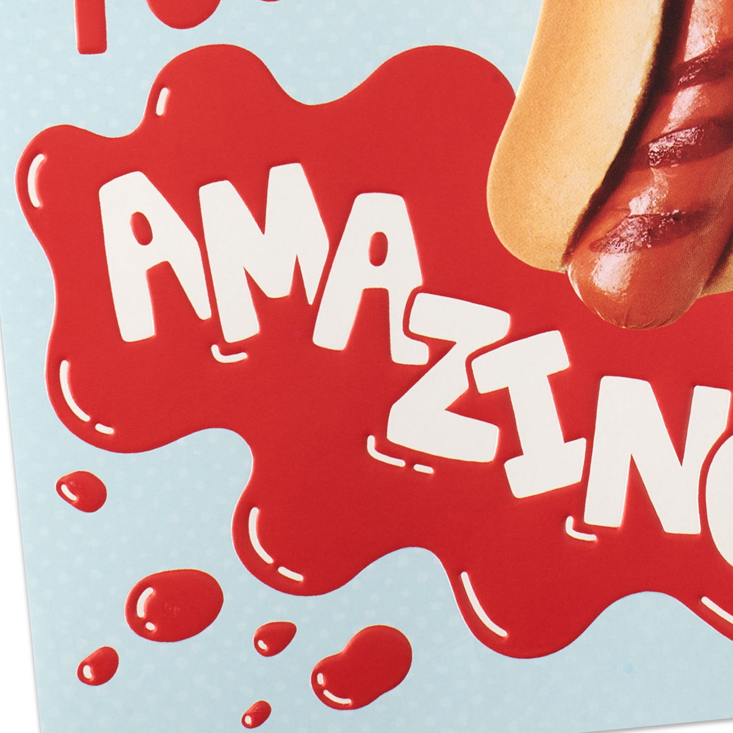 Hot Dog Puns Funny Nephew Birthday Card Card Front Detail image number 4