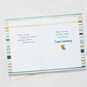 Blue, Yellow and Teal Brushstrokes 25th Anniversary Card Open card with envelope image number 4