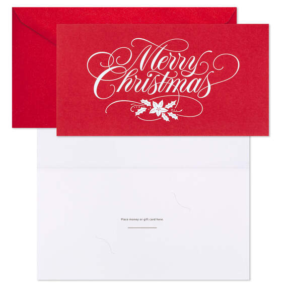 Merry Christmas Money Holder Christmas Cards, Pack of 6, , large image number 2
