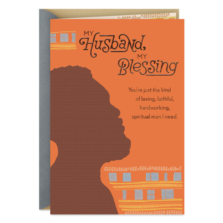 My Husband, My Blessing Birthday Card
