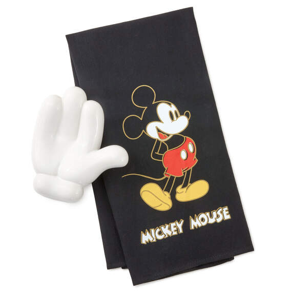 Disney Mickey Mouse Tea Towel With Spoon Rest, , large image number 1