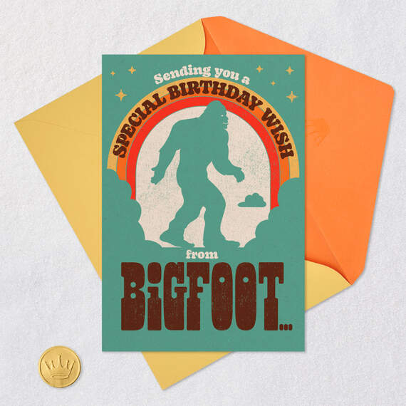 Bigfoot Funny Musical Birthday Card, , large image number 5