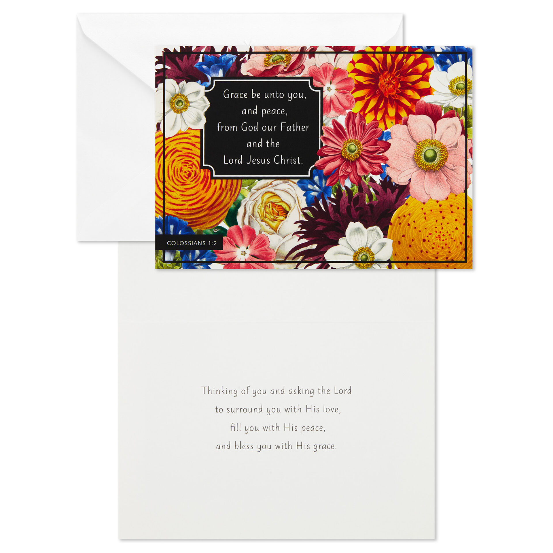 Floral Assorted Religious Thinking of You Cards, Box of 12  Boxed