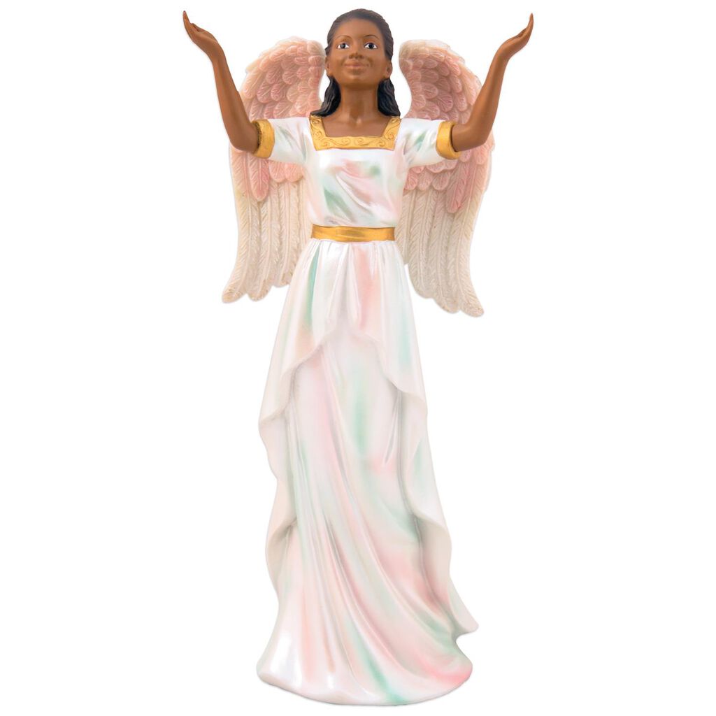 AfricanAmerican Praise Angel Figurine, 9" Figurines Hallmark