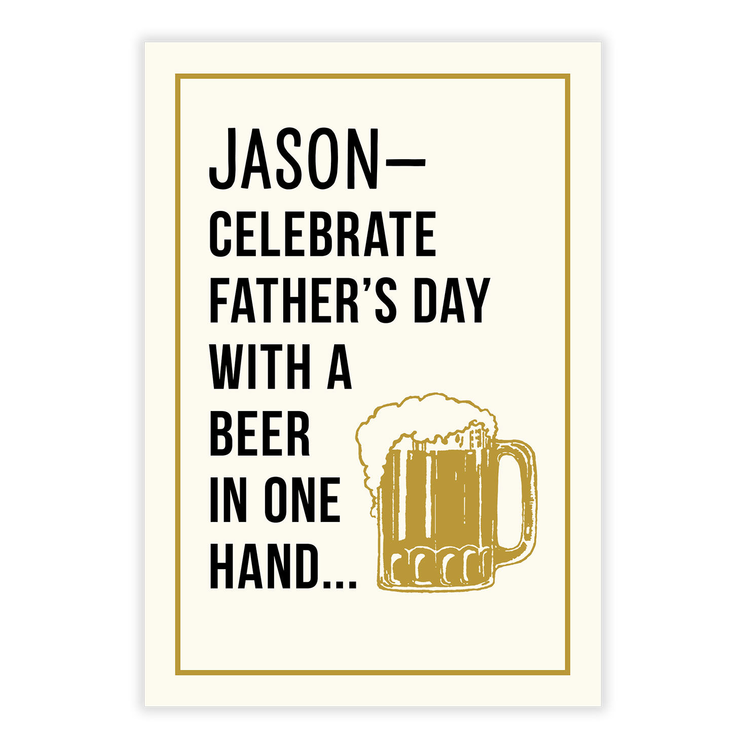 Beer in One Hand Funny Father&rsquo;s Day eCard, , large image number 2