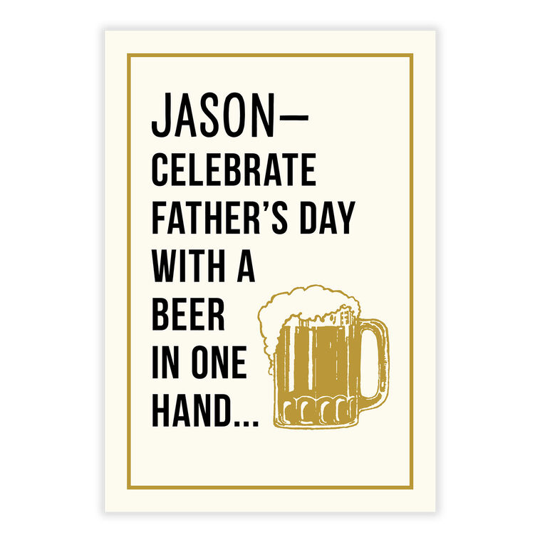 Beer in One Hand Funny Father’s Day eCard, , large image number 2