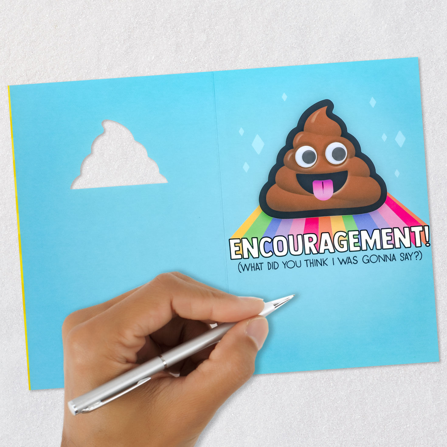 Funny Poop Emoji Get Well Card Signing card image number 6