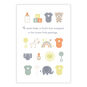 Cute Baby Icons Personalized Baby Card front image number 2