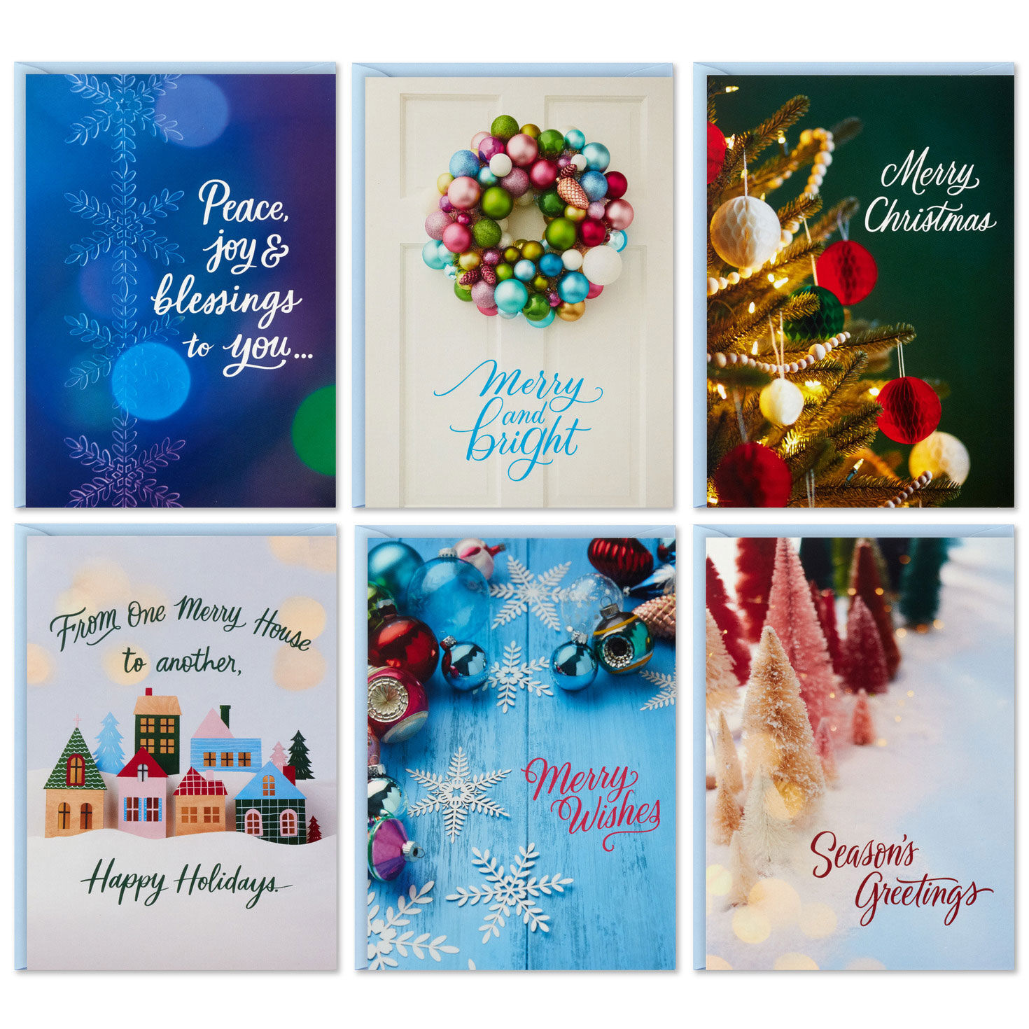 Vibrant Wishes Blank Boxed Christmas Notes Assortment, Pack of 36, , large image number 2