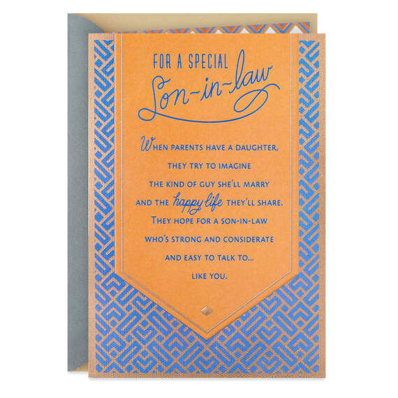 You Fit in Perfectly Birthday Card for Son-in-Law
