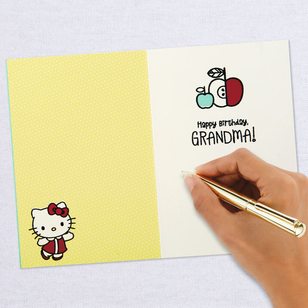 Hello Kitty Sweet Birthday Card For Grandma Greeting Cards
