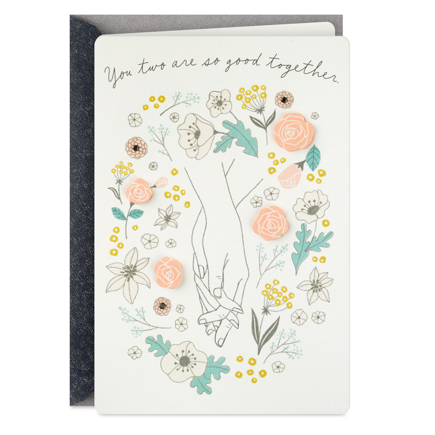 Hand in Hand Anniversary Card for Couple