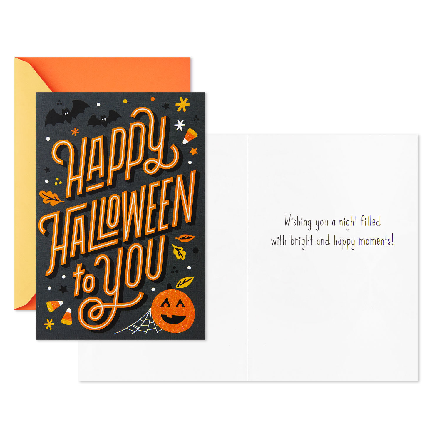 Candy Corn and Sparkles Halloween Cards, Pack of 6, , large image number 2