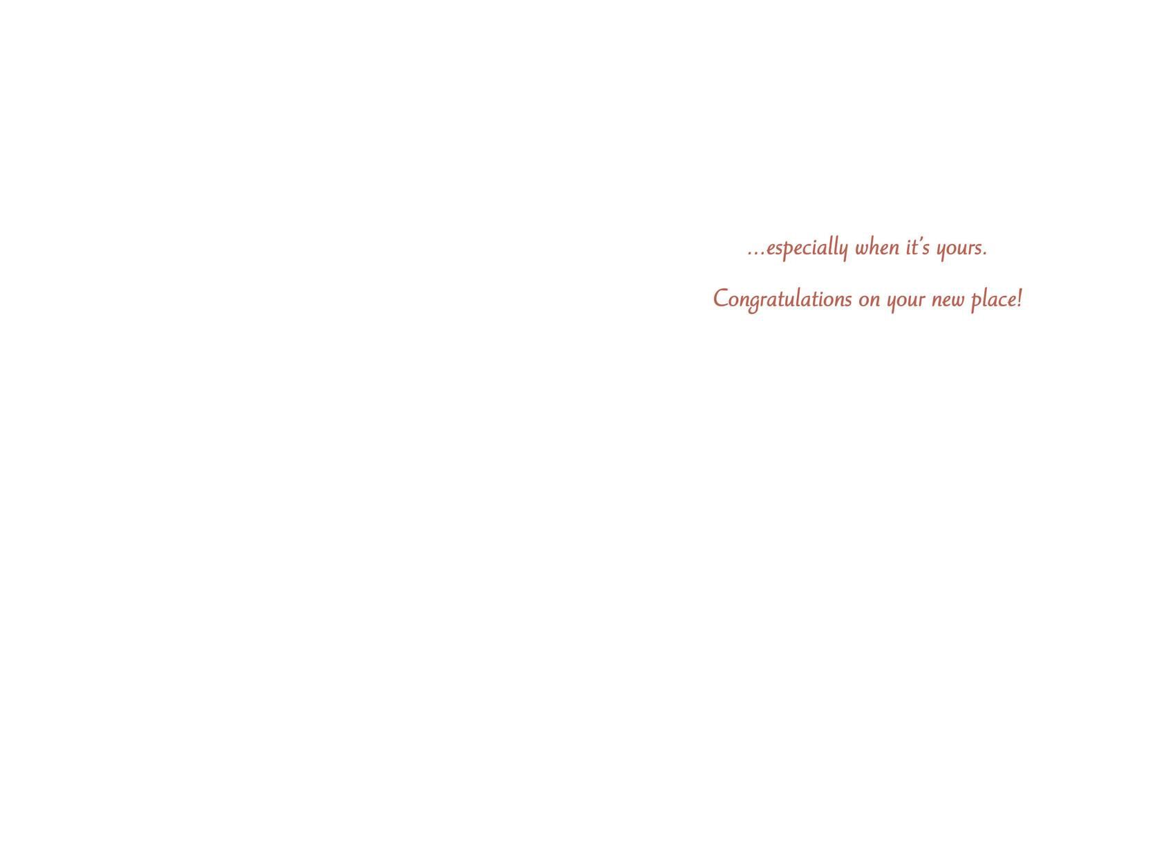 No Place Like Home New Home Congratulations Card