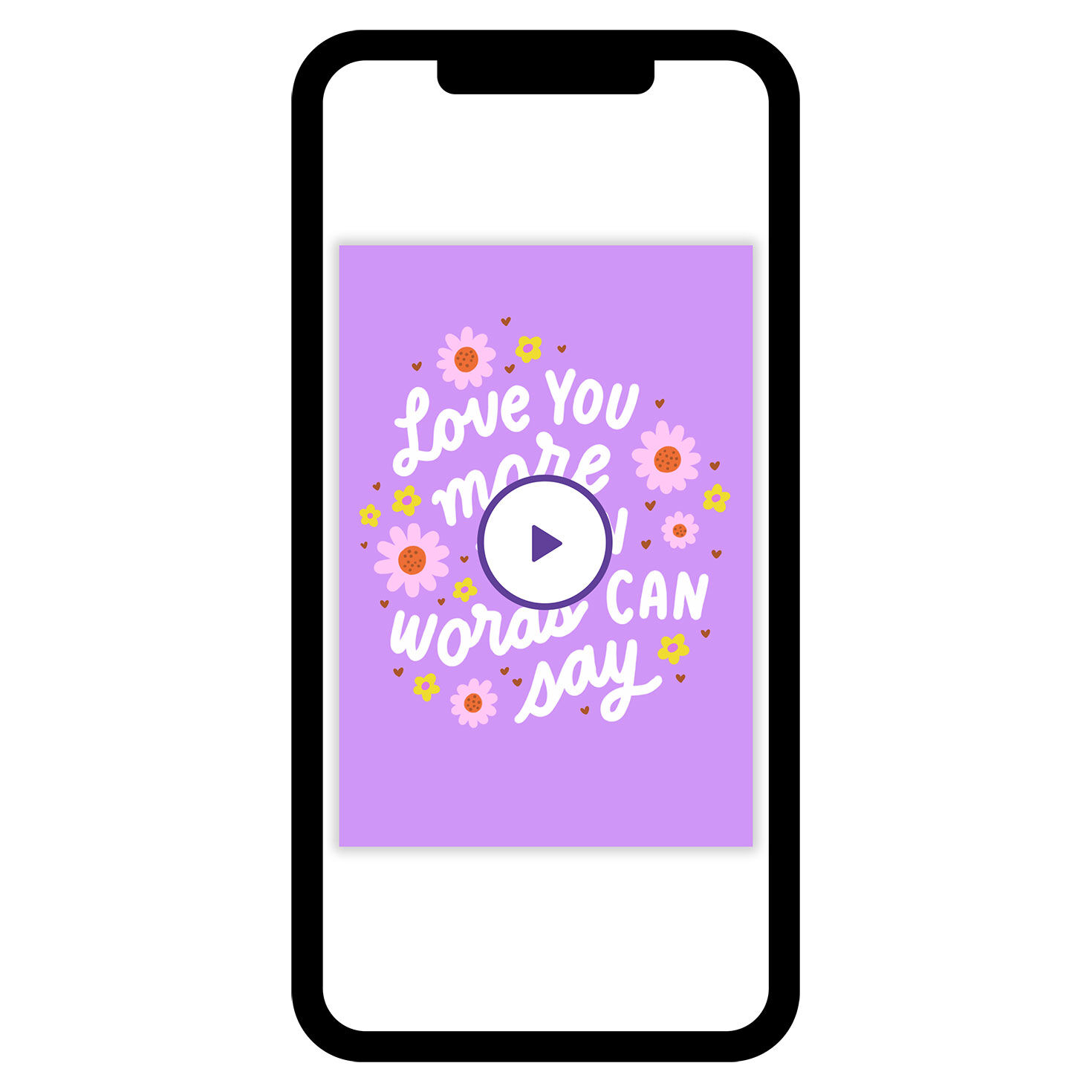 More Than Words Love eCard for Her