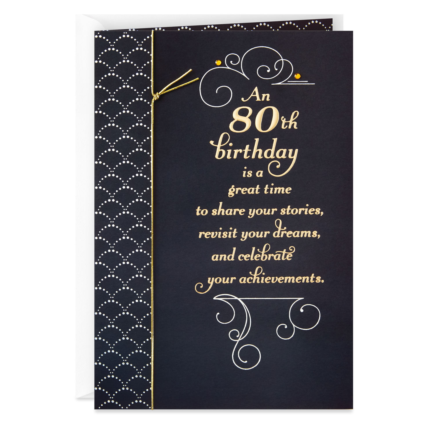 80th Birthday Greeting Card w/Envelope Hallmark NEW 80th Birthday Greeting Card w/Envelope Hallmark NEW