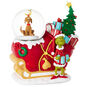 Grinch With Max on Sleigh Musical Snow Globe Figurine front image number 1