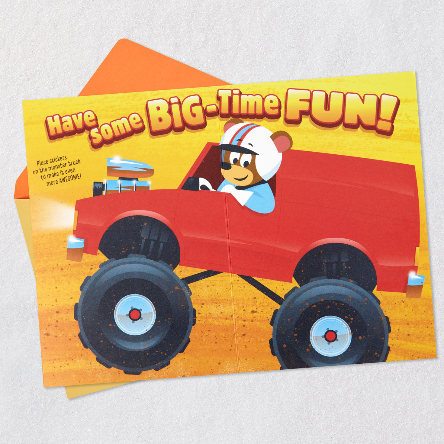 Monster Truck Fun 4th Birthday Card With Stickers for only USD 4.99 | Hallmark