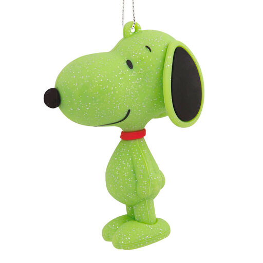 Peanuts® Snoopy Green Glitter Hallmark Ornament, 