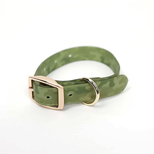 Mary Square Camouflage Dog Collar, 