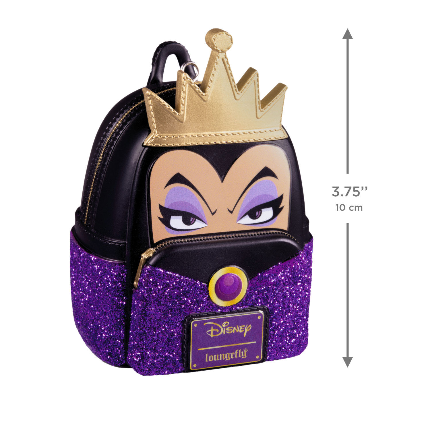 Evil Queen Loungefly Backpack Christmas Ornament measurement image number 3