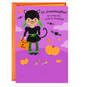 Cat Costume Halloween Card for Granddaughter, , large image number 1