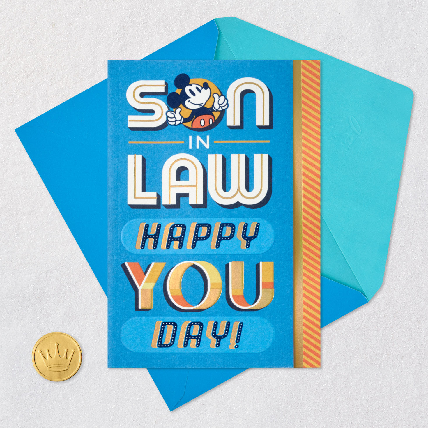 Disney Mickey Mouse Happy You Day Birthday Card for Son-in-Law for only USD 5.99 | Hallmark