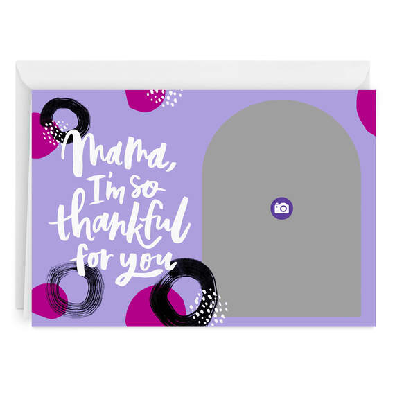 Personalized Thankful for You, Mama Photo Card, , large image number 6