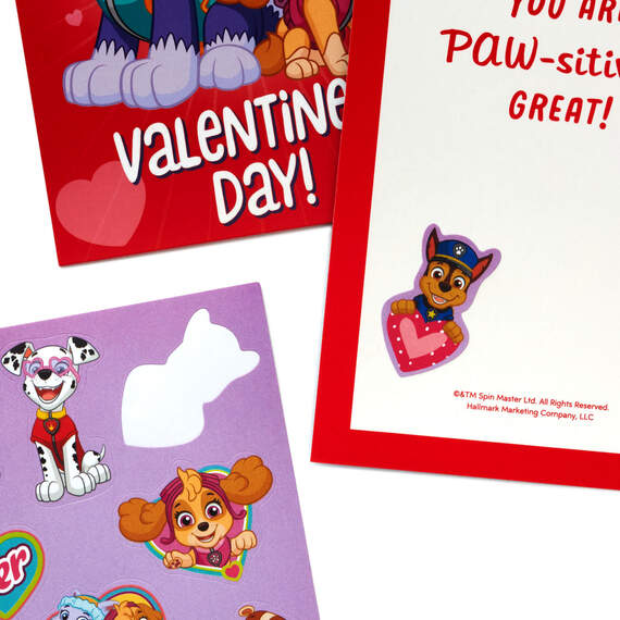 Paw Patrol™ Kids Assorted Valentines With Stickers, Pack of 24, , large image number 5