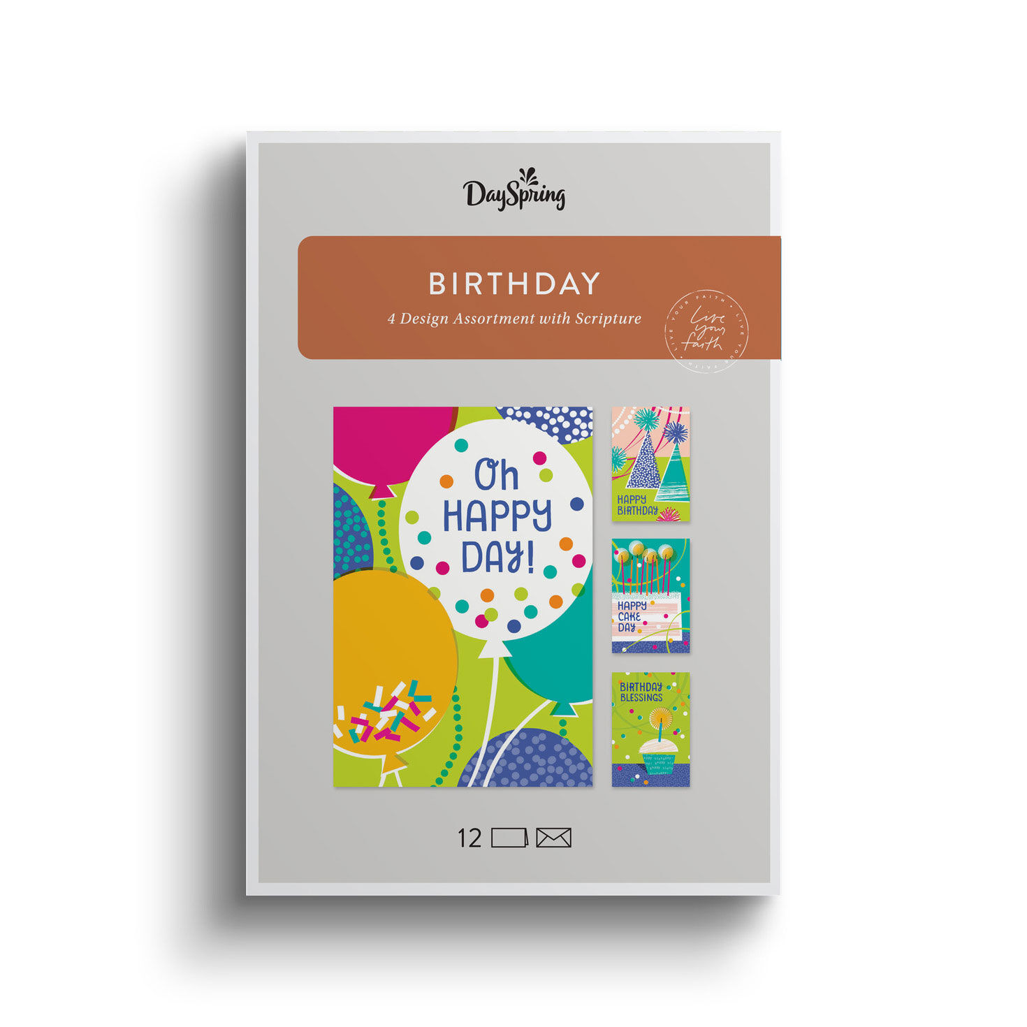 Oh Happy Day DaySpring Birthday Cards Assortment package front image number 2