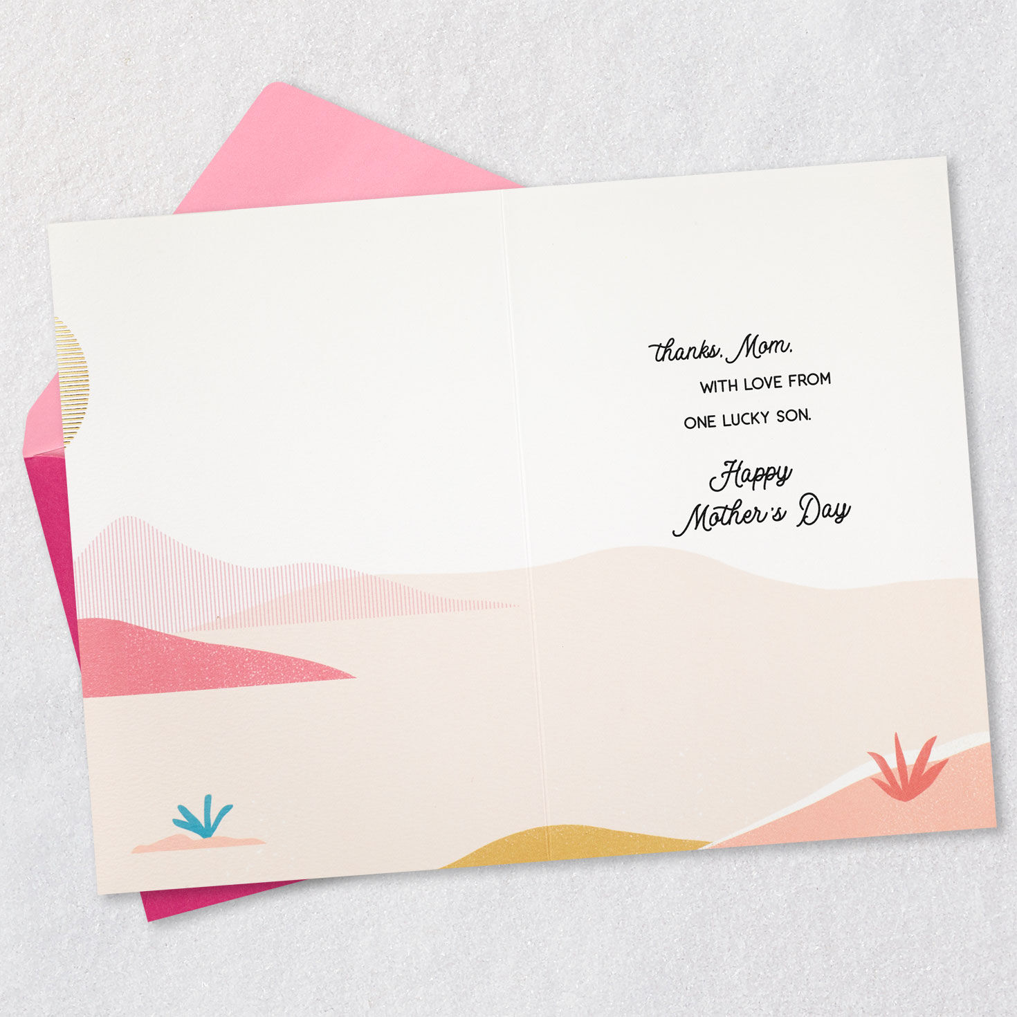 With Love From One Lucky Son Mother's Day Card for Mom, , large image number 3