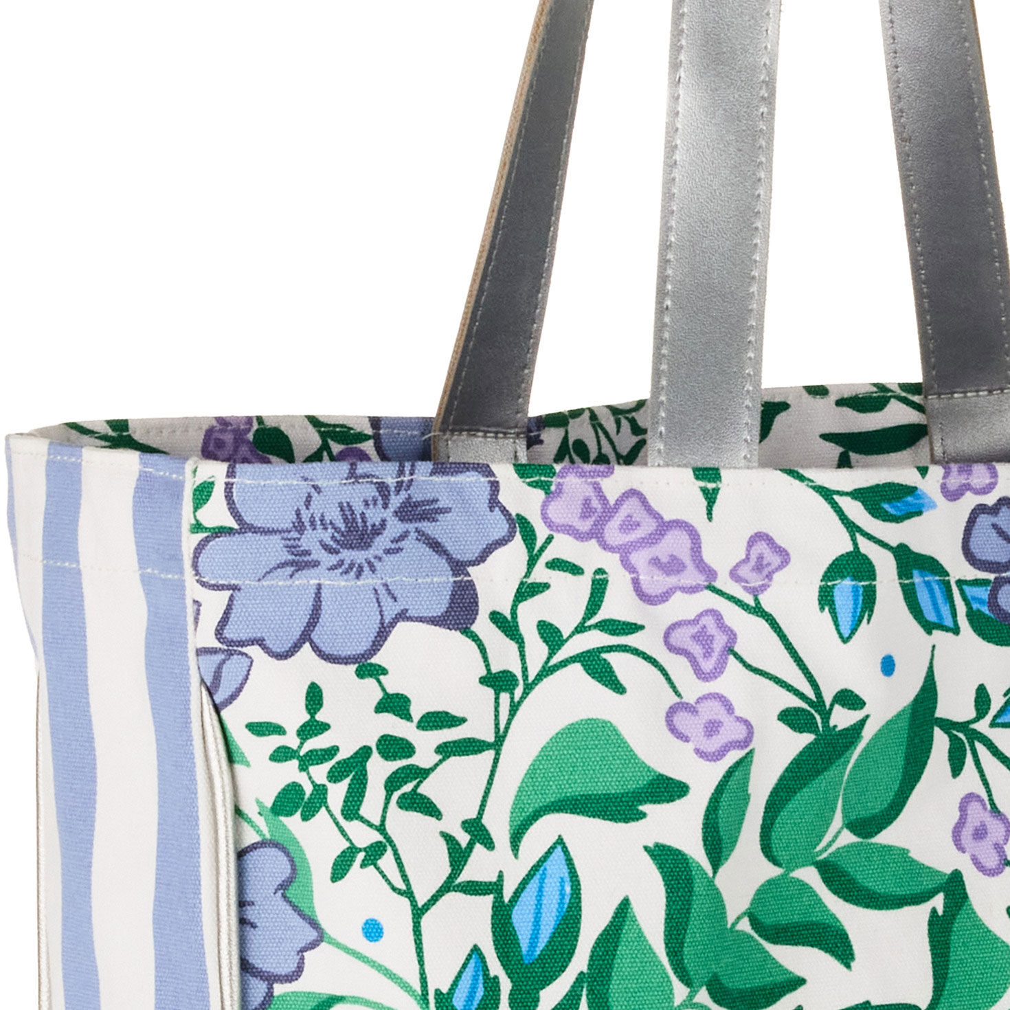 Bridgerton Love in Full Bloom Floral Tote Bag upclose view image number 5