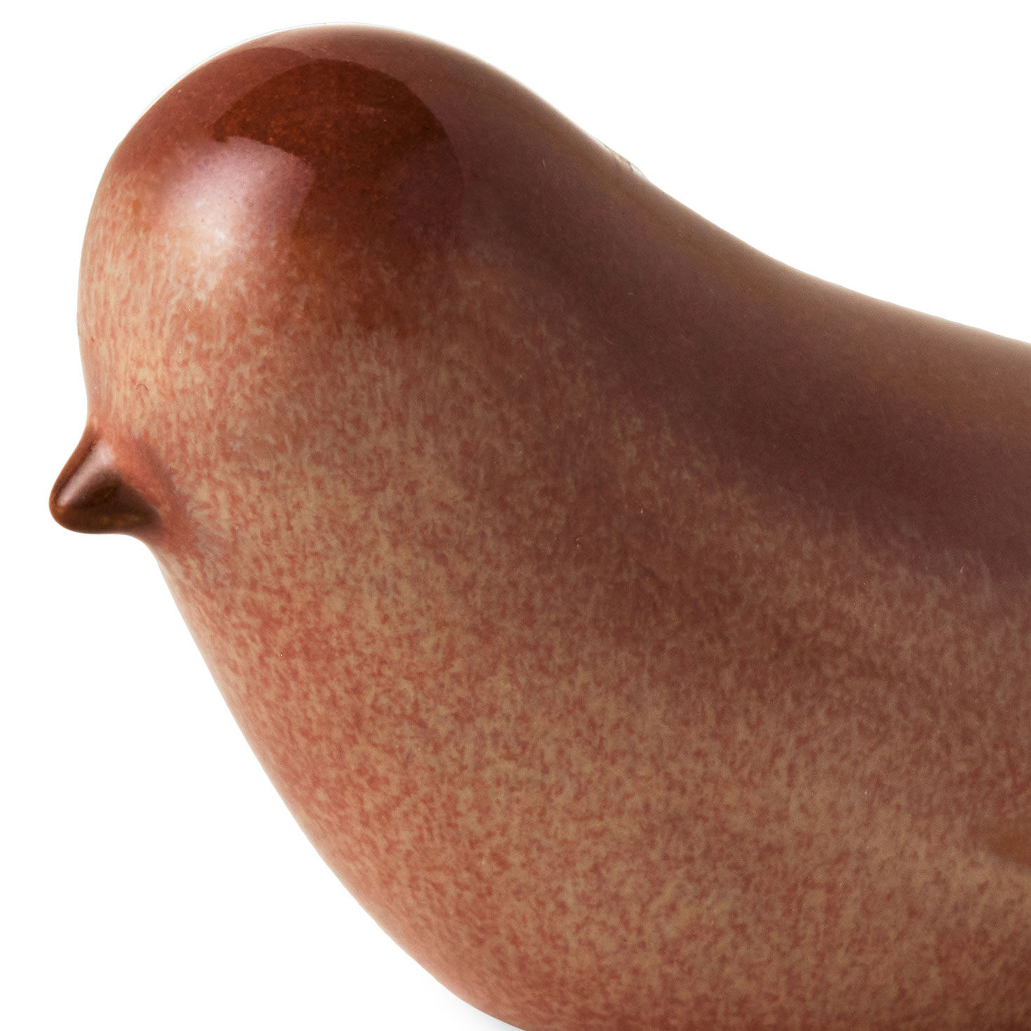 Brown Sparrow Ceramic Bird Figurine closeup view image number 3