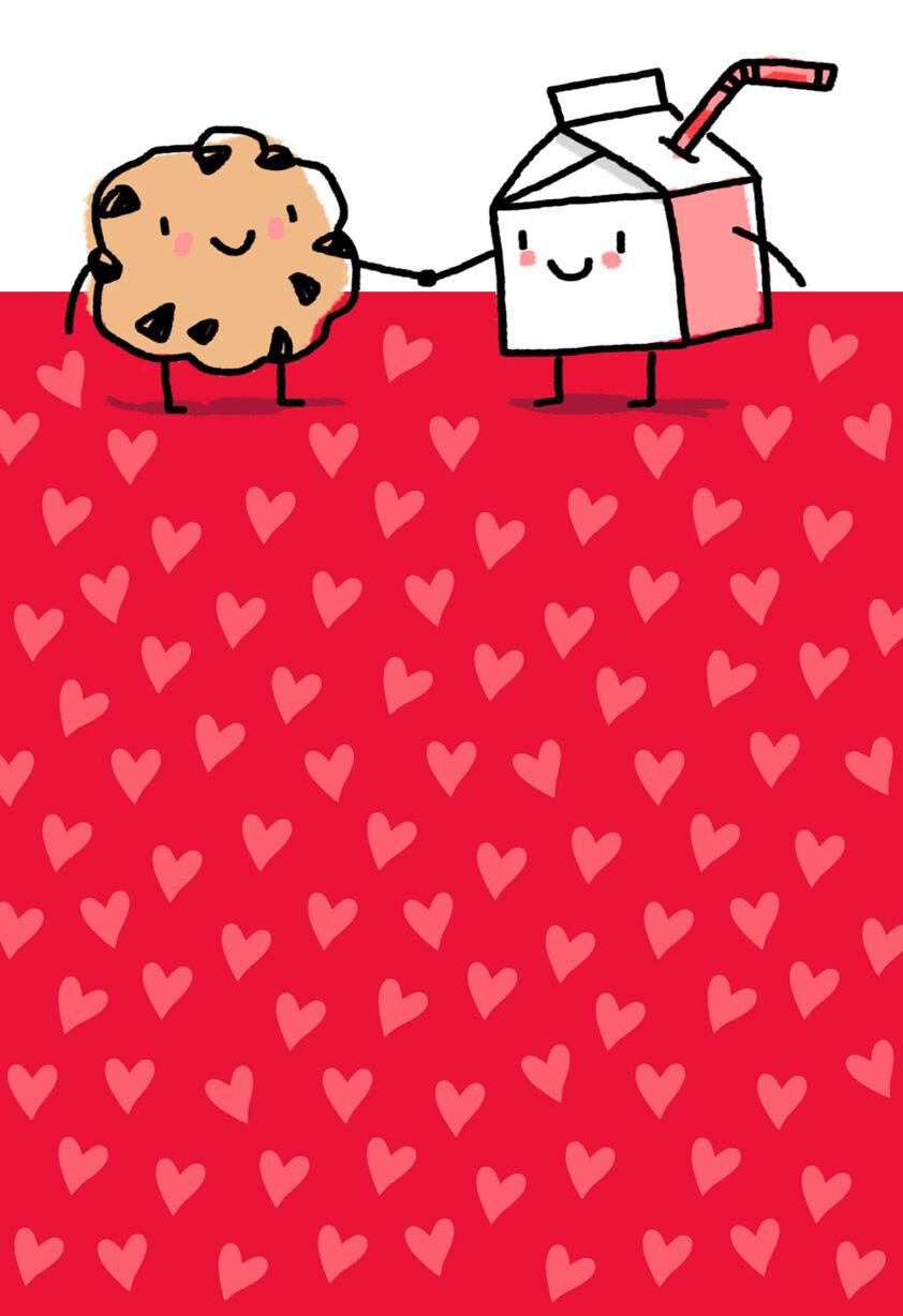 Milk and Cookie Funny Valentine's Day Card