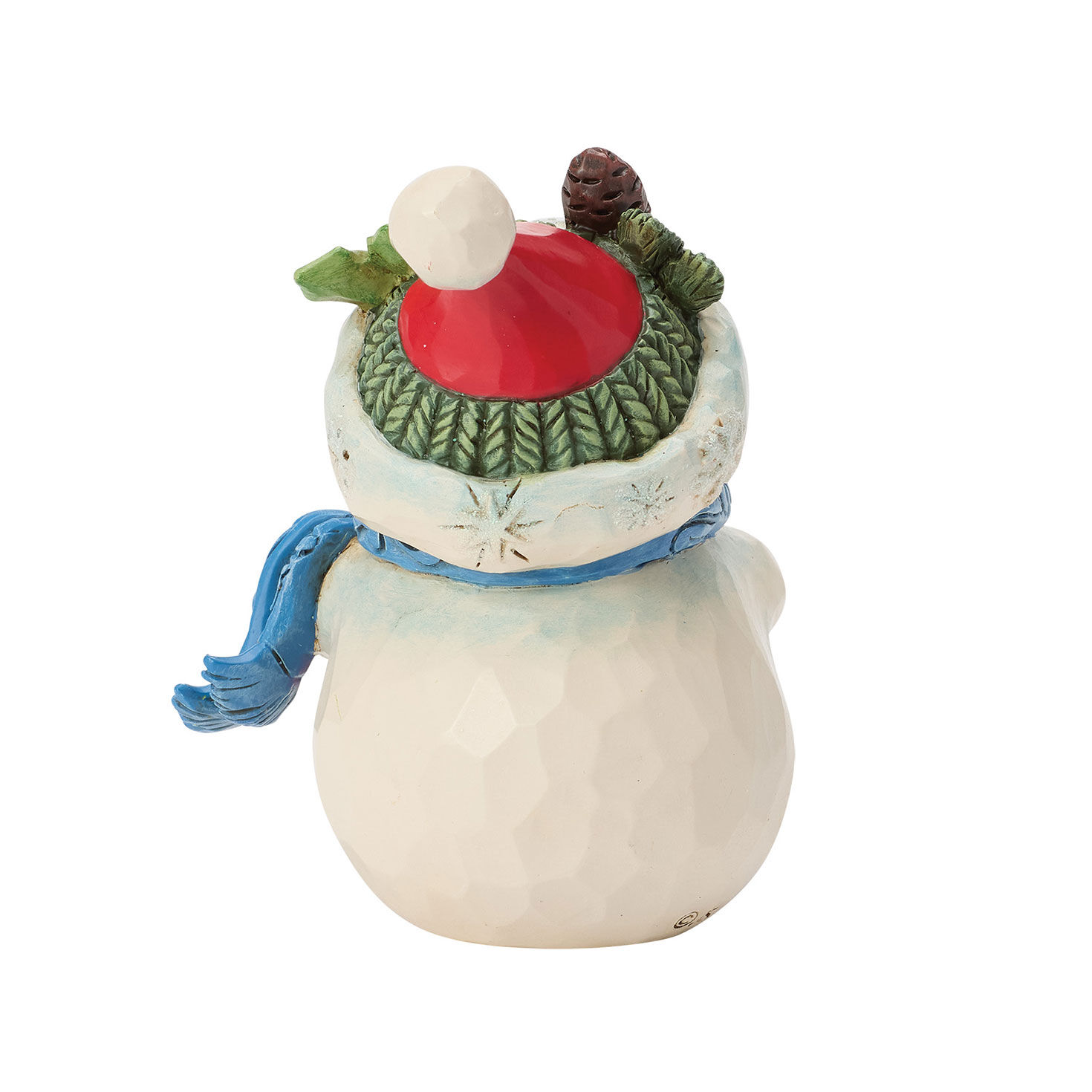 Snowman With Ornament Jim Shore Statue Back image number 2