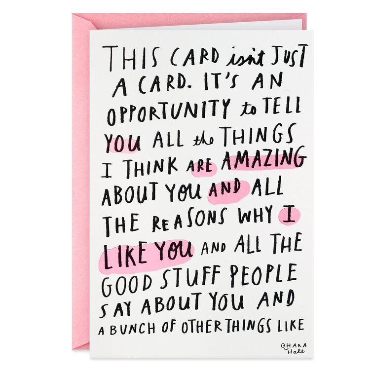 You're So Great I Ran Out of Room Funny Birthday Card